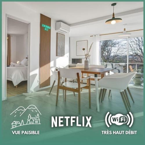Aix-les-Bains Apartment | Le Nordique II - Jolie vue - Clim - Netflix