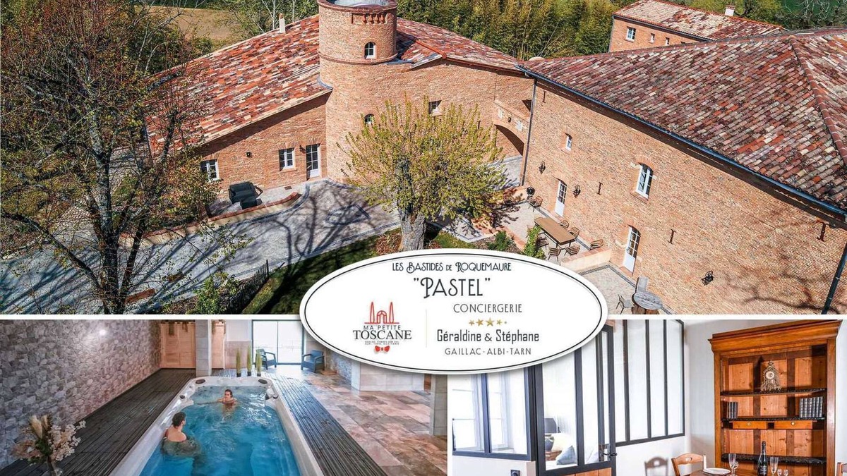 Roquemaure House | Le Pastel - Swim Spa - Hamman - Sauna - 2 people