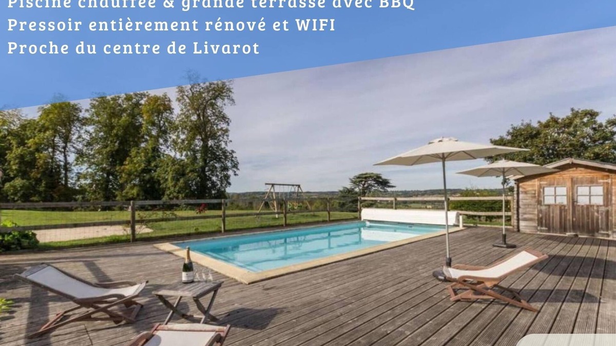 Livarot House | Le PRESSOIR DE NEUVILLE IN THE HEART OF THE PAYS D'AUGE WITH HEATED SWIMMING POOL