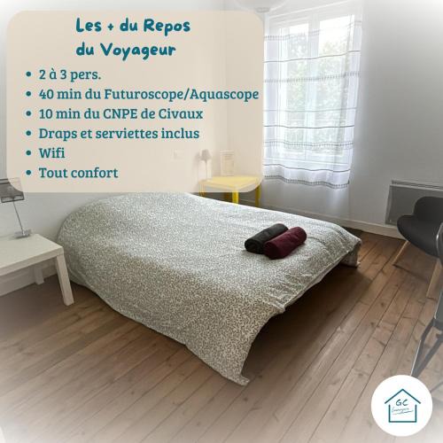 Lussac-les-Chateaux Apartment | LE REPOS DU VOYAGEUR T3 45 m2 tout confort