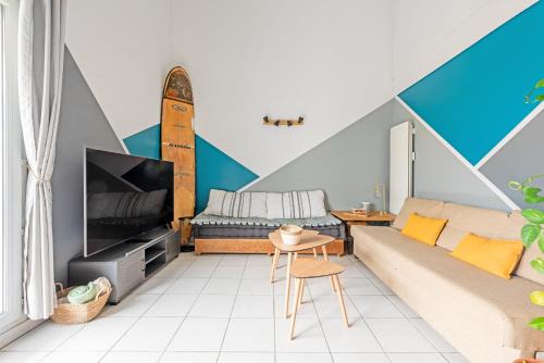 Ponts Jumeaux Apartment | Le Surf : Triplex (T4) parking, rooftop et clim