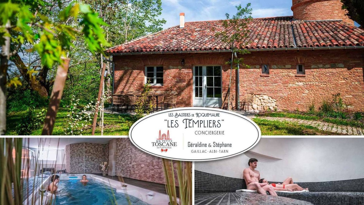 Roquemaure House | Le Templier - Swim spa - Hamman - Sauna - 14 pers