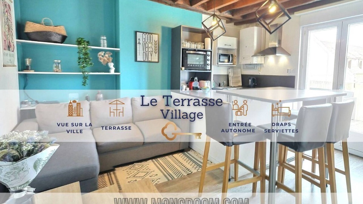 Sainte-Savine Apartment | Le Village - Appart Terrasse Proche gare