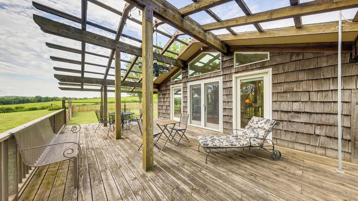 Grantville House | Lecompton Home w/Private Pond & Fire Pit!