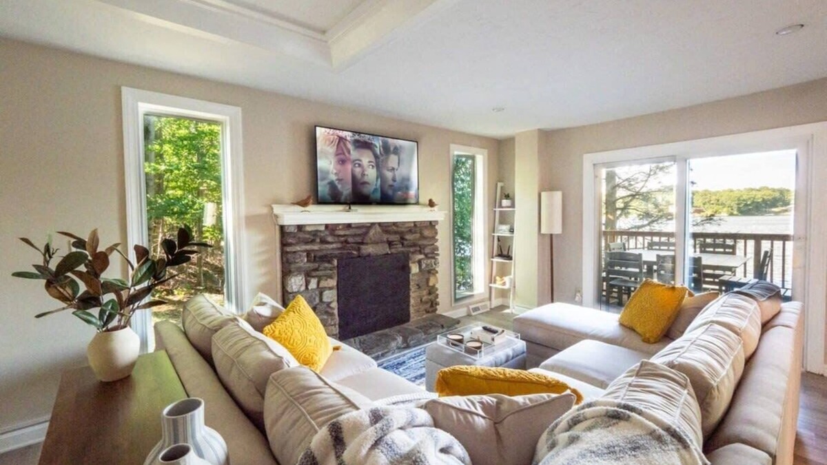 Leicester House | Leicester Lake Front Home, Come Relax!