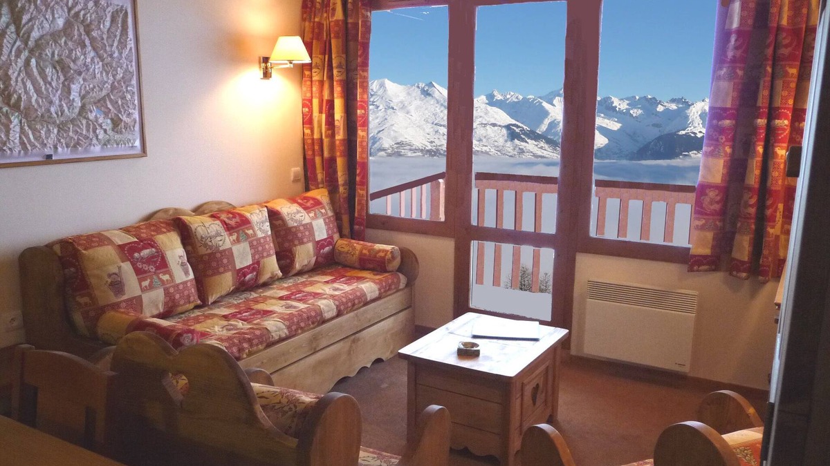 Bellentre Apartment | Les Coches: Luxury DUPLEX, charming, wonderful view, direct access on skis
