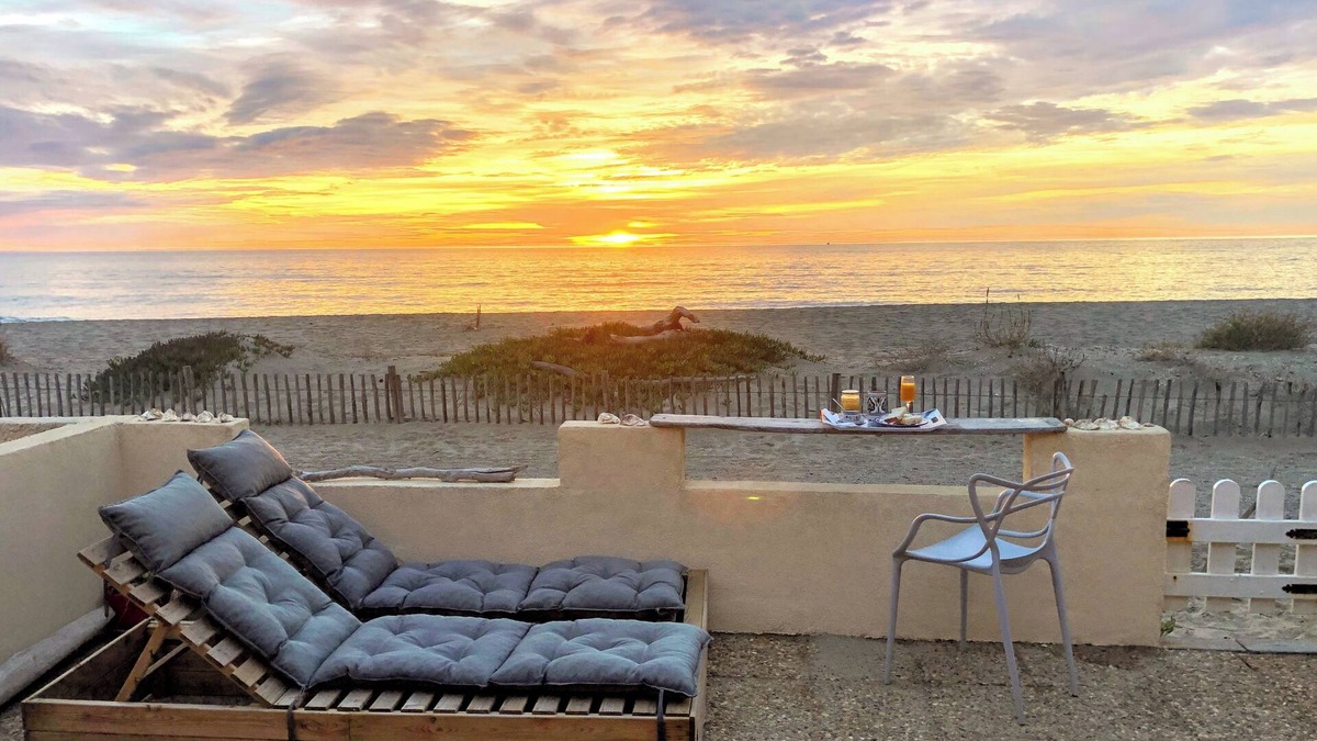 Leucate House | Les Coquillages Exceptional site Seafront house directly on Naturist beach