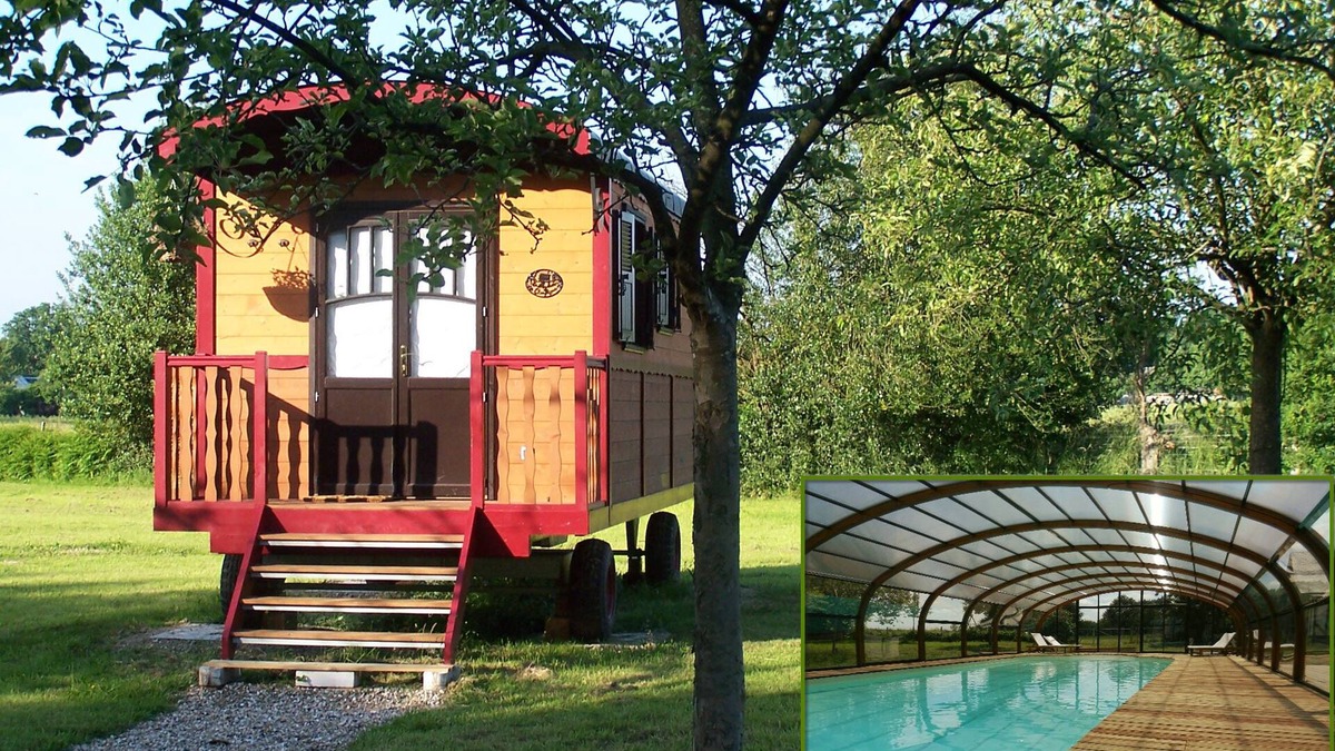 Calleville House | Les Roulottes de la Risle: cosy, swimming pool and spa