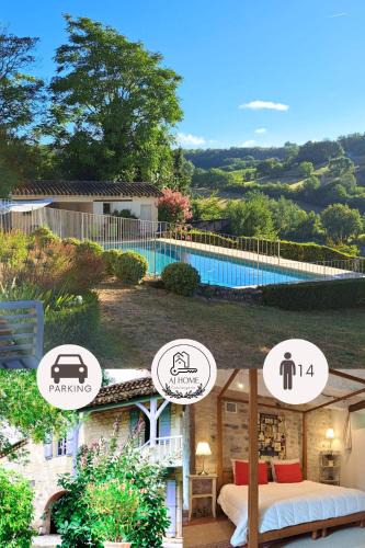 Sauveterre House | "Les Tournesols" piscine, campagne, idéal familles