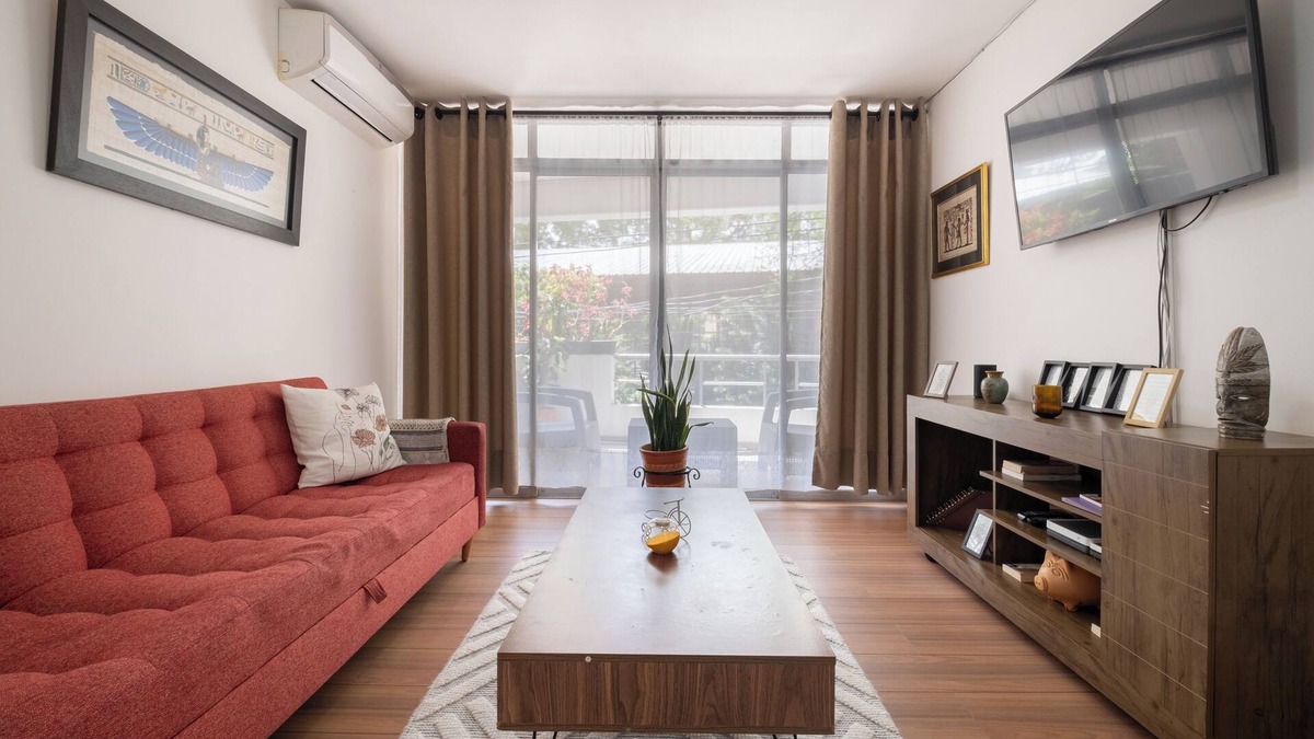 Envigado Apartment | Light, airy one bedroom w/balcony, walk to it all