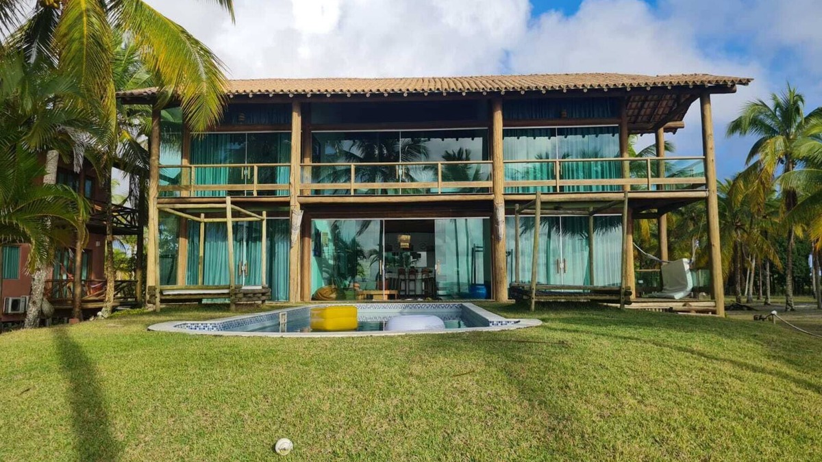 Igrapiuna House | Linda Casa de Praia na Exuberante Ilha do Contrato em Frente a Barra Grande BA