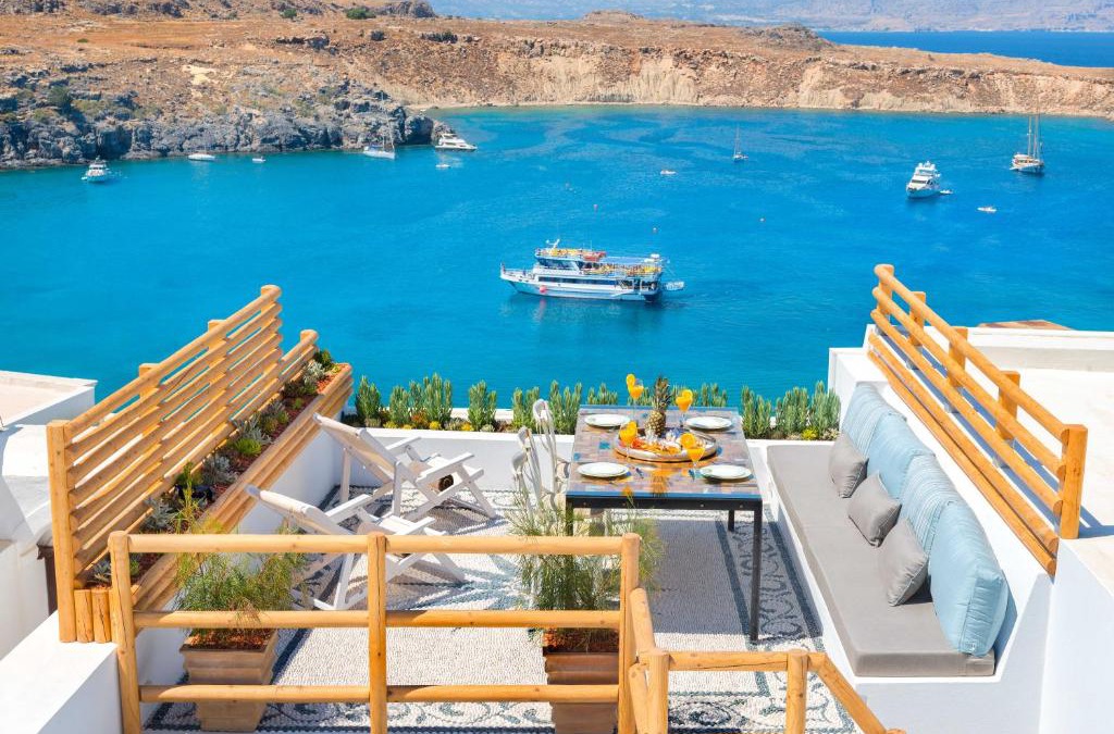 Lindos Villa | Lindos Shore Summer House with Jacuzzi and sea view !