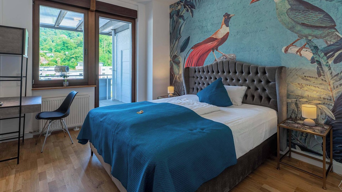 Weinheim Apartment | LiT LiVING Luxury Penthouse - terrace - Box Spring