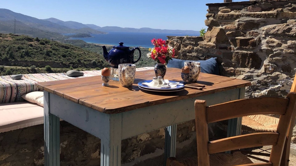 Volissos House | LITTLE HOUSE, a Charming Stone Built House with Fantastic Views