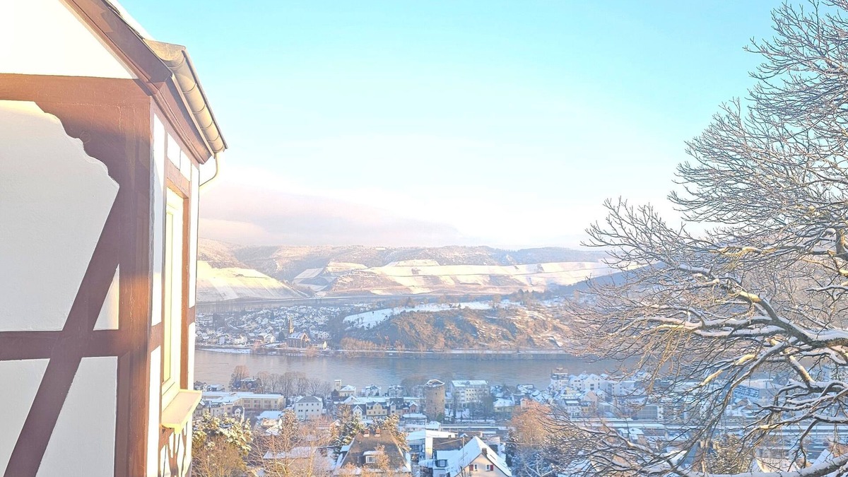 Boppard Apartment | Little Rhine View Château (EG) : Great view of the largest loop of the Rhine