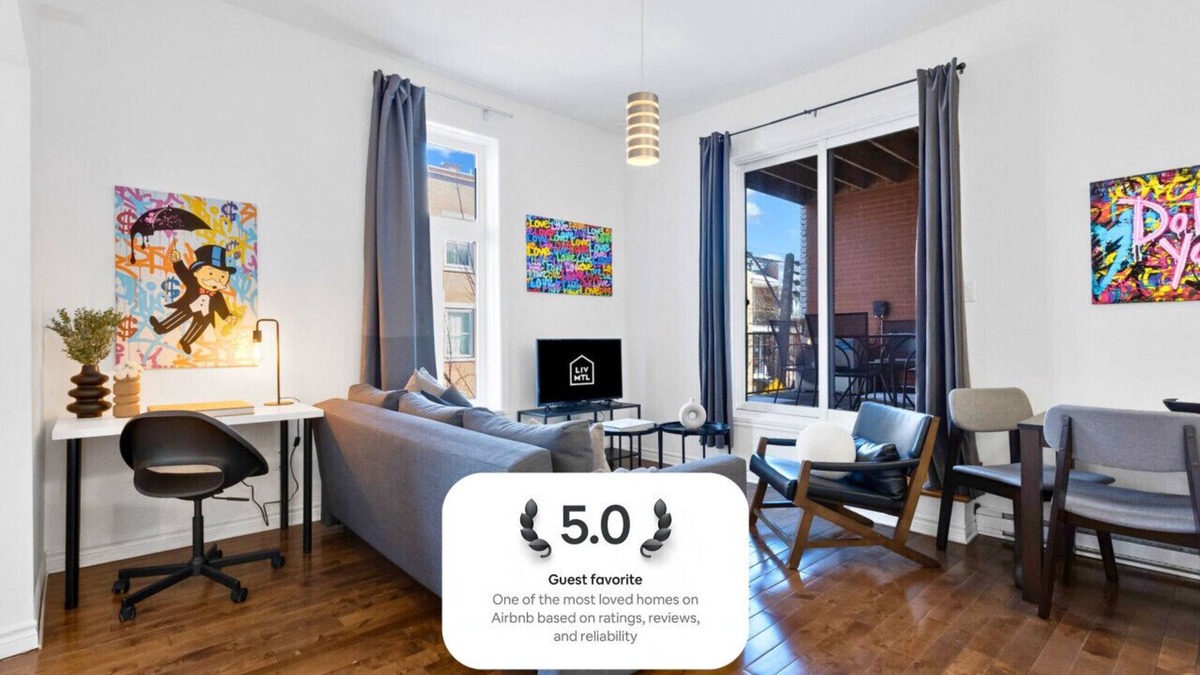 Plateau Mont Royal Apartment | LiV MTL 202 Deluxe 1BR Suite + Big Rooftop Patio