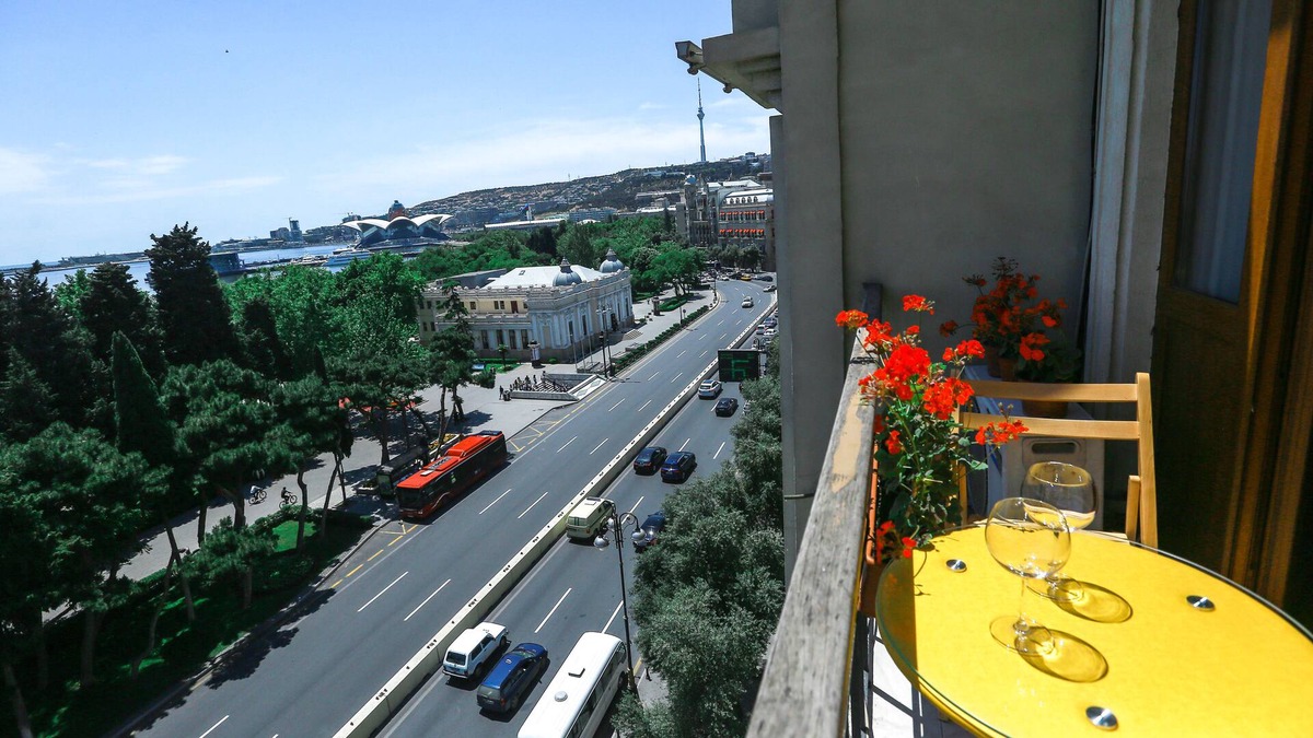 Baku Old Town Apartment | Live INN Boulevard terrace SEA view / FREE*transfer