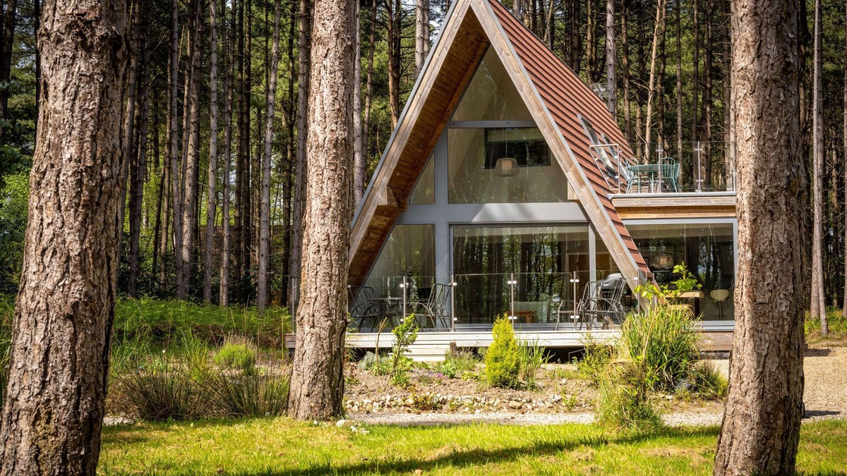 Weybourne Cabin | Liz's Lodge - Scandinavian inspired A-framed lodge, set in a secluded development of lodges