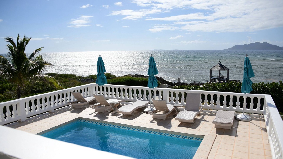 Blowing Point Villa | Lockrum Point Villa: Seaside Villa 4 Bed/4 Bath/Pool
