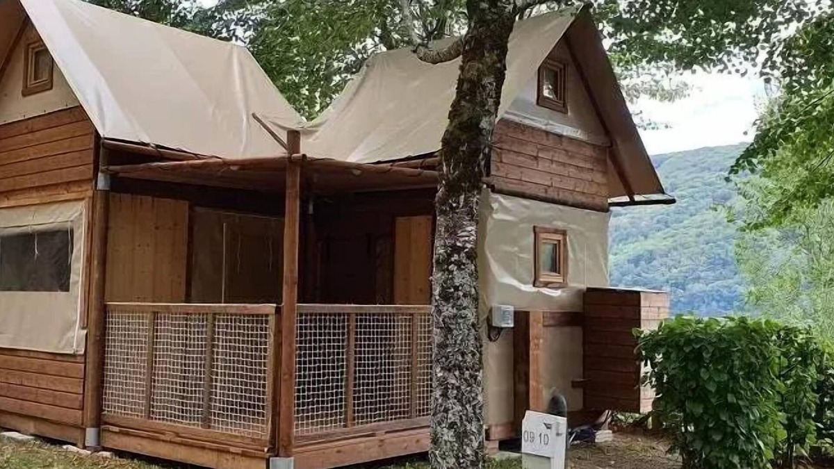 Laussac Cabin | Lodge Comfort Adventure 25m2 (2 Schlafzimmer) 4 Personen