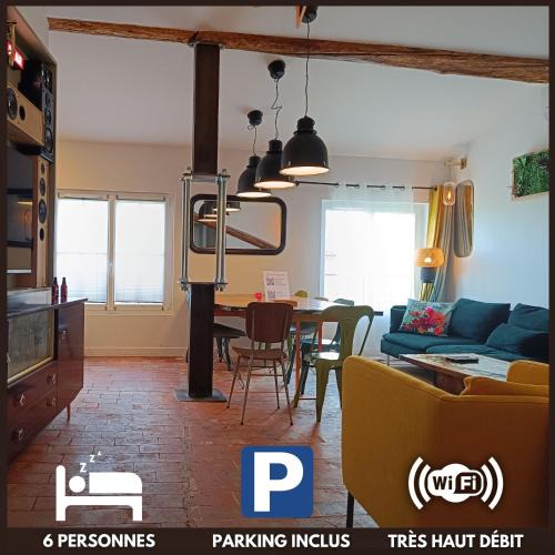 Manosque Apartment | Loft Central Spacieux - Parking Inclus