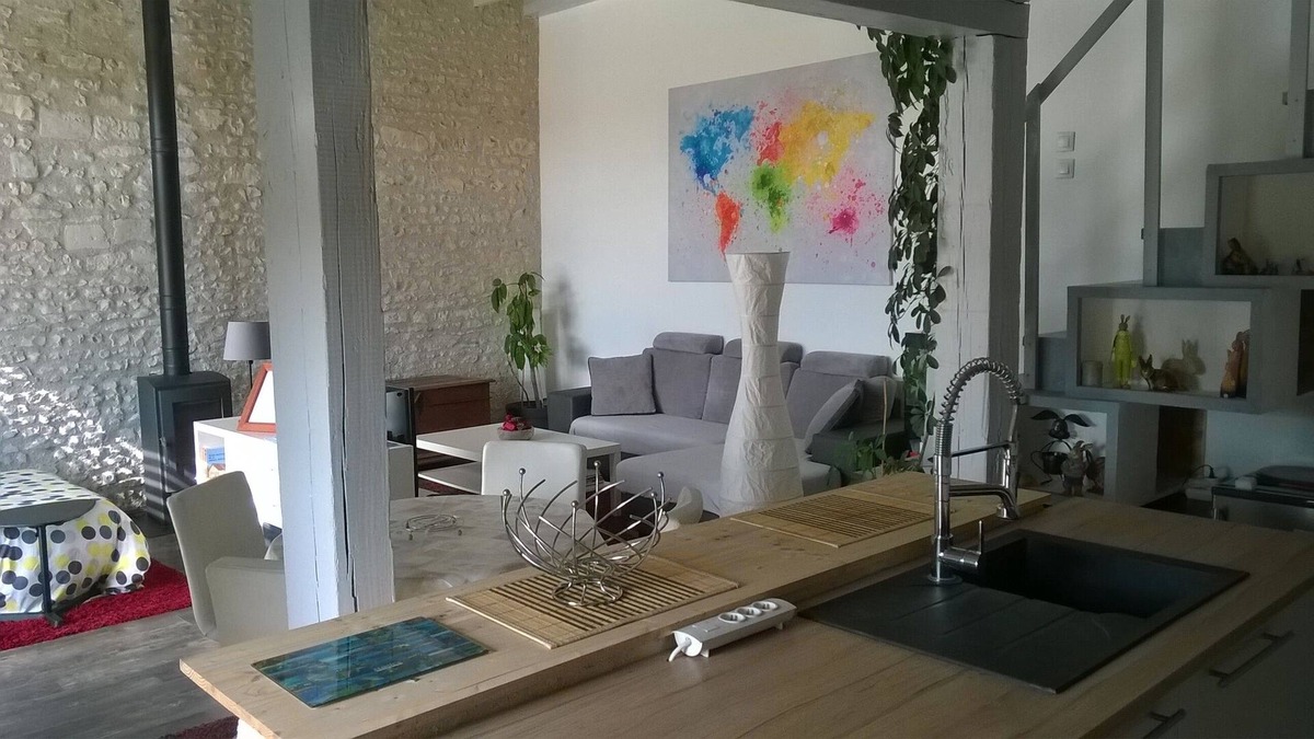 Rilly-sur-Vienne House | LOFT IN TOURAINE independent of 70 m² for 4 people in closed courtyard, seen forê