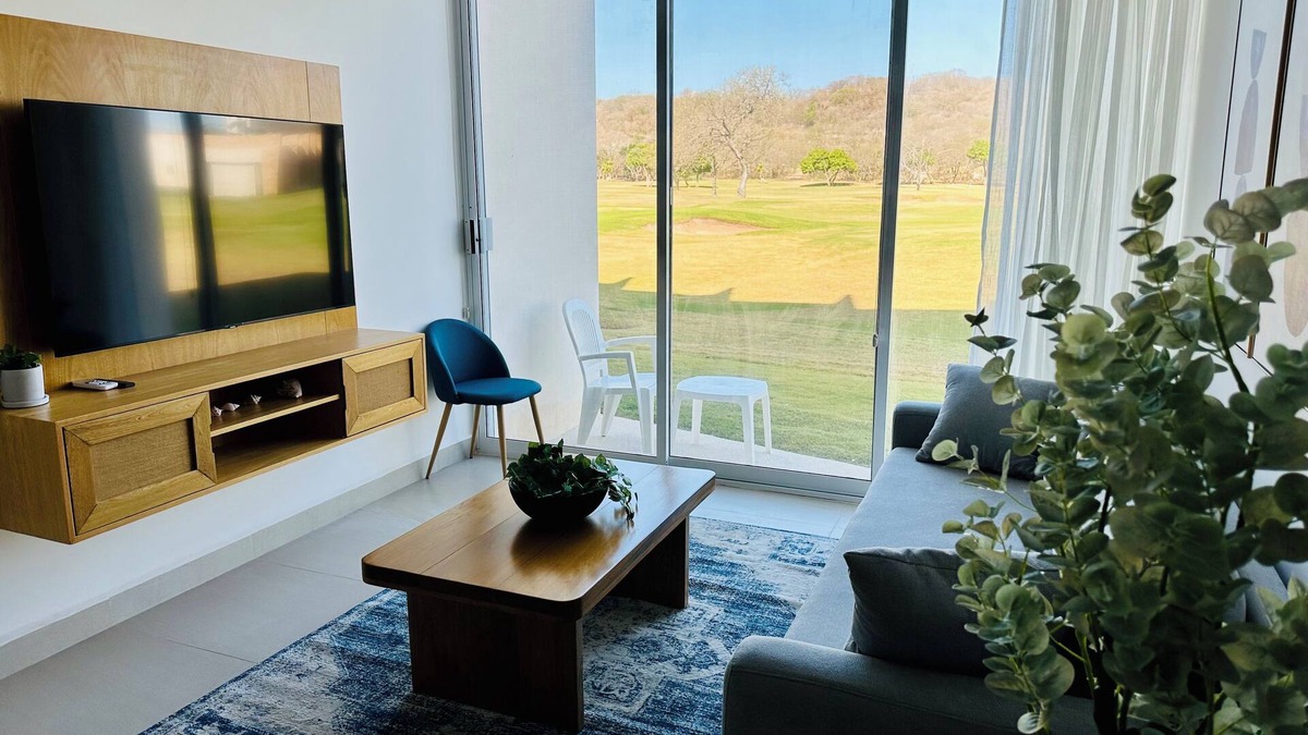 Campeche Apartment | Loft Style Vacation Apartment With Golf Course View
