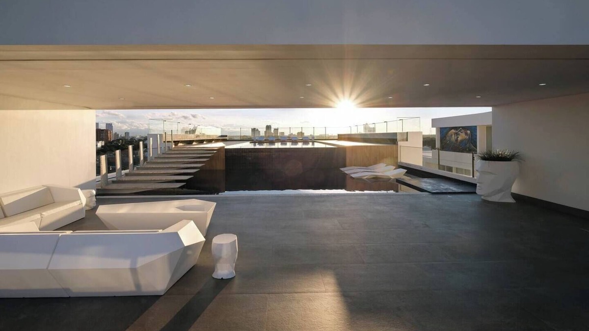 Santa Cruz Cabin | Loft sobrio, rooftop panorámico y piscina infinita