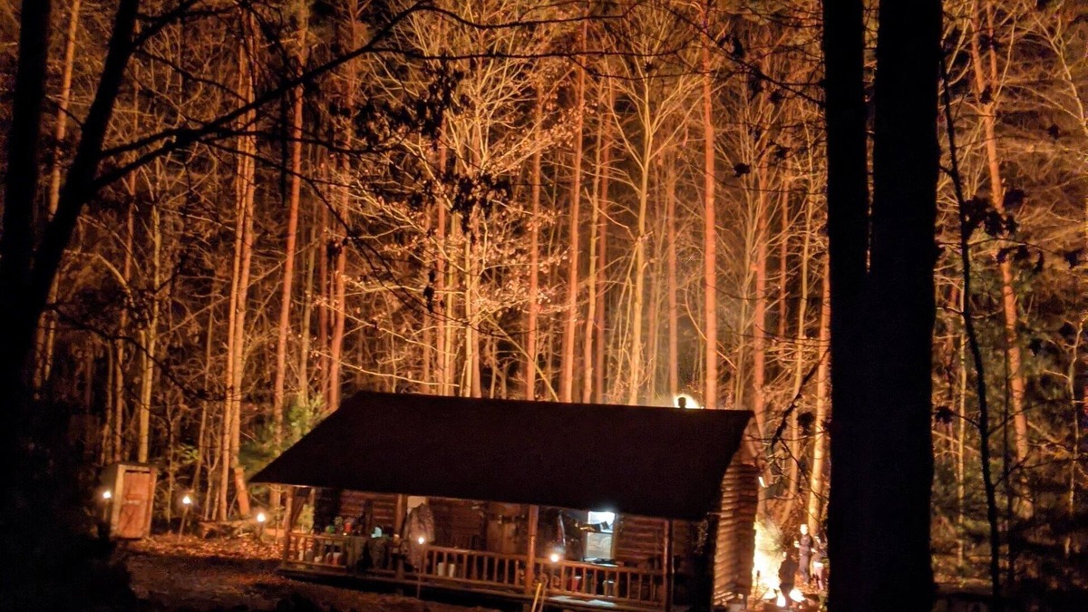 Mongo Cabin | Log Cabin Off Grid, unlimited hiking trails, natural forest