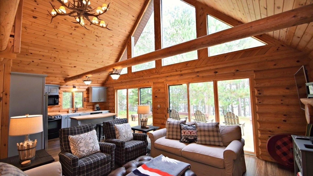 Webb Lake House | Log Cabin on Spring Fed Lake Little Bear