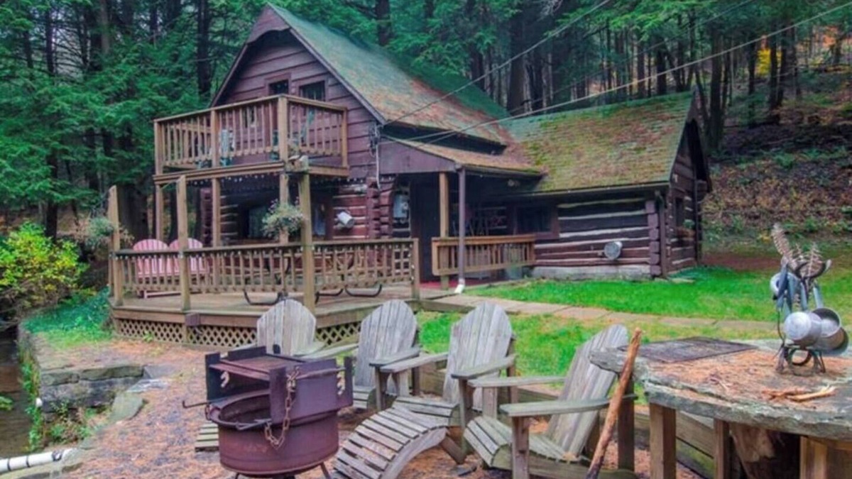 Coudersport Cabin | Log Cabin on Stream Firepit 1 g WiFi Cherry Spring