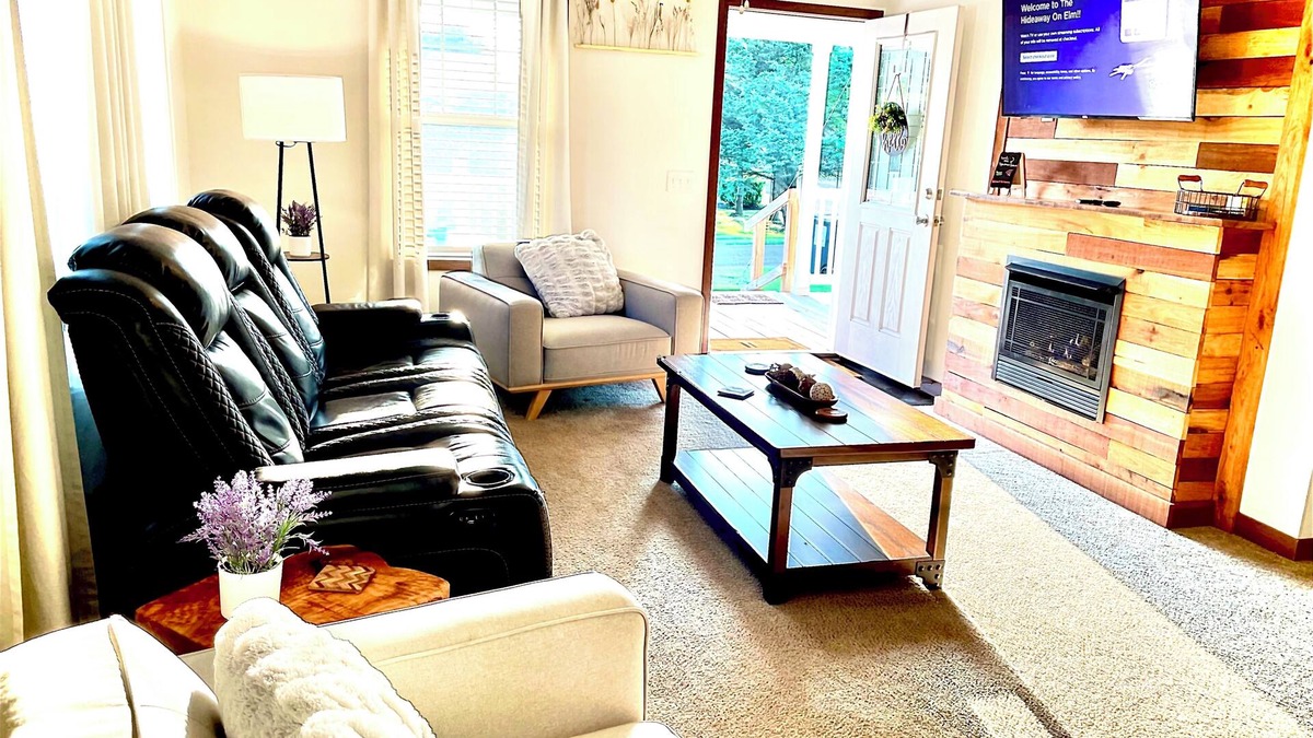 Logan House | Logan, Ohio in the Heart of Hocking Hills, pool table, king size bed, Firepit