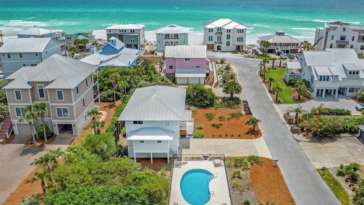 Gulf Trace House | Lone Star - Updated Gulf-View Home in Gulf Trace of Grayton Beach, Private Pool!