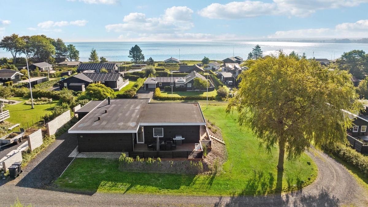 Hvidbjerg Strand House | Look forward to a magnificent sea view on vacation in this attractive vacation home.