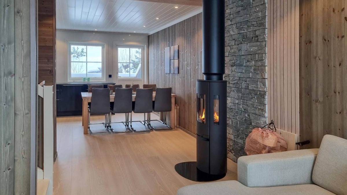 Tjaldal House | Look forward to family time together in this spacious semi-detached house with whirlpool.