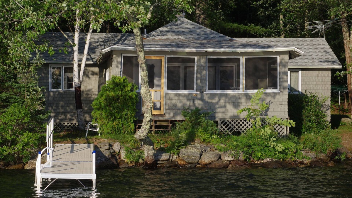 Liberty Cabin | Loon Camp - right on Lake St. George, multi-sleeping areas, canoe included
