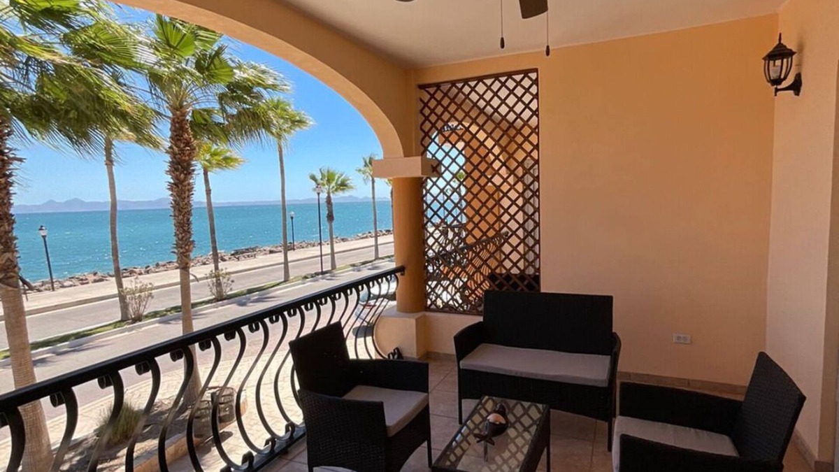 Loreto Apartment | Loreto Palms Suites: Spacious 2-Bedroom Oceanfront Retreat with Two Balconies!