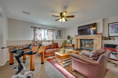 Loveland House | Loveland Home with Private Hot Tub and Wood Fireplace!