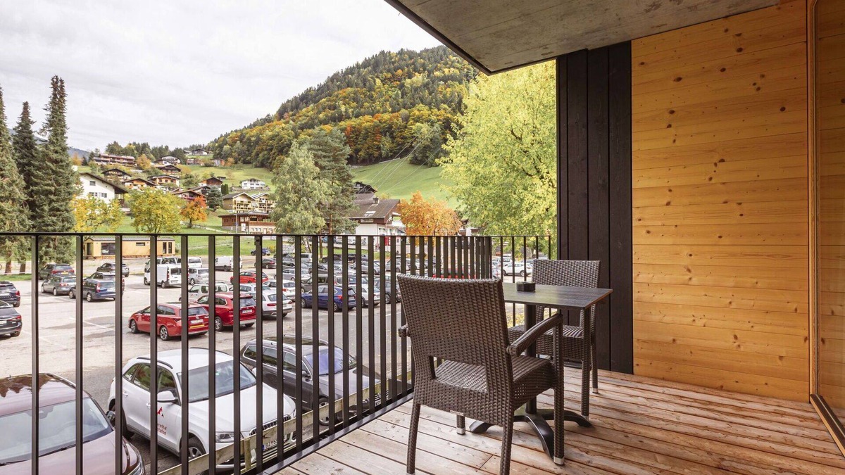 Schruns Apartment | Lovely apartment for 2 people with pool, WIFI, TV, terrace and parking