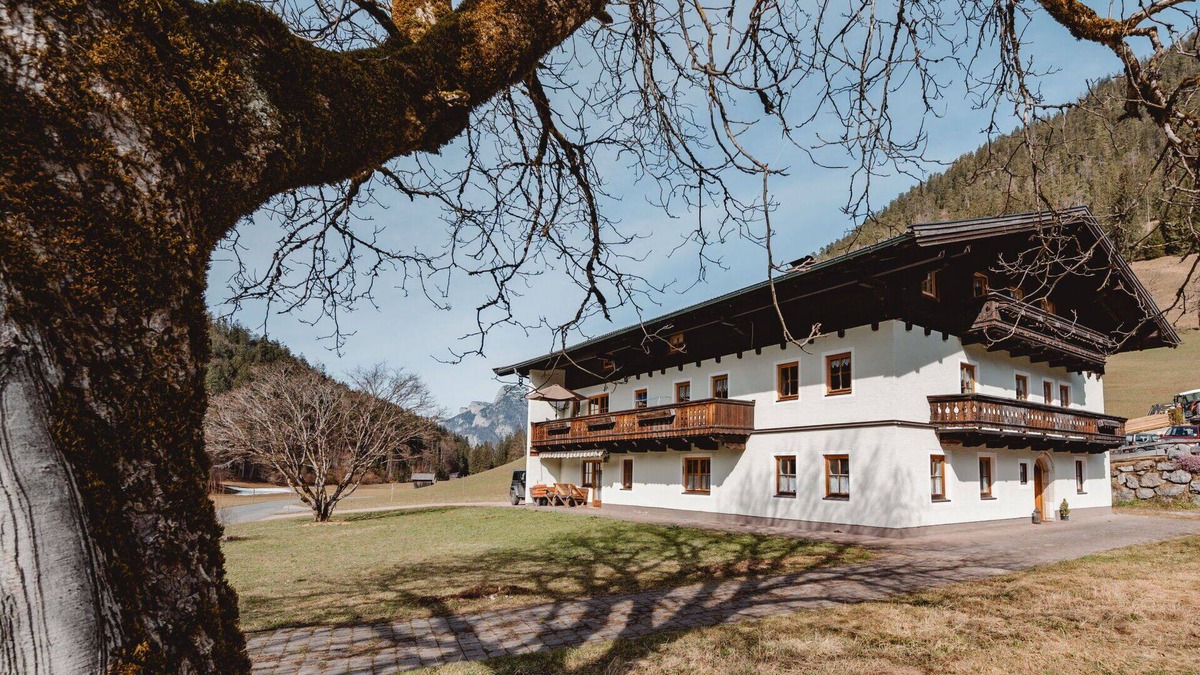 Sankt Martin bei Lofer Villa | Lovely apartment in villa for 2 guests with TV, balcony and pets allowed