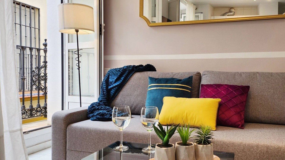 San Julian Apartment | Lovely Center Apartments Sol with two balconies facing the street and bright