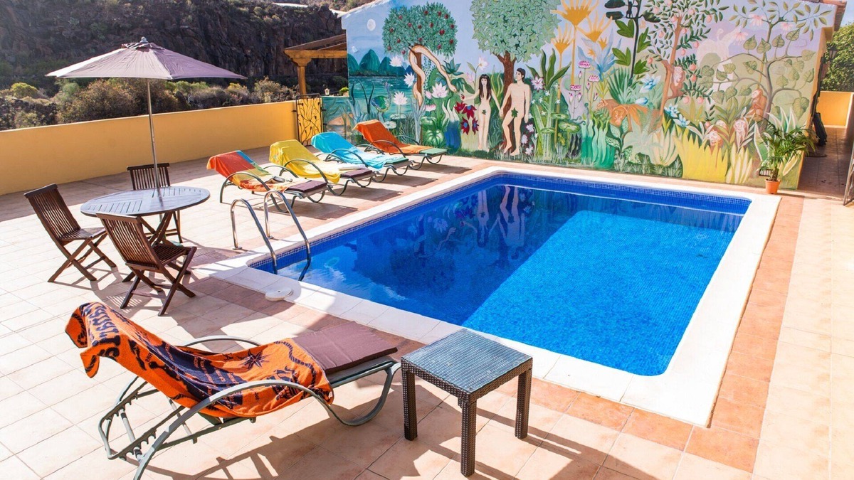 Guia de Isora House | LOVELY COUNTRY HOUSE , PRIVATE HEATED POOL, BREADn OVEN ON FINCA NEAR THE SEA