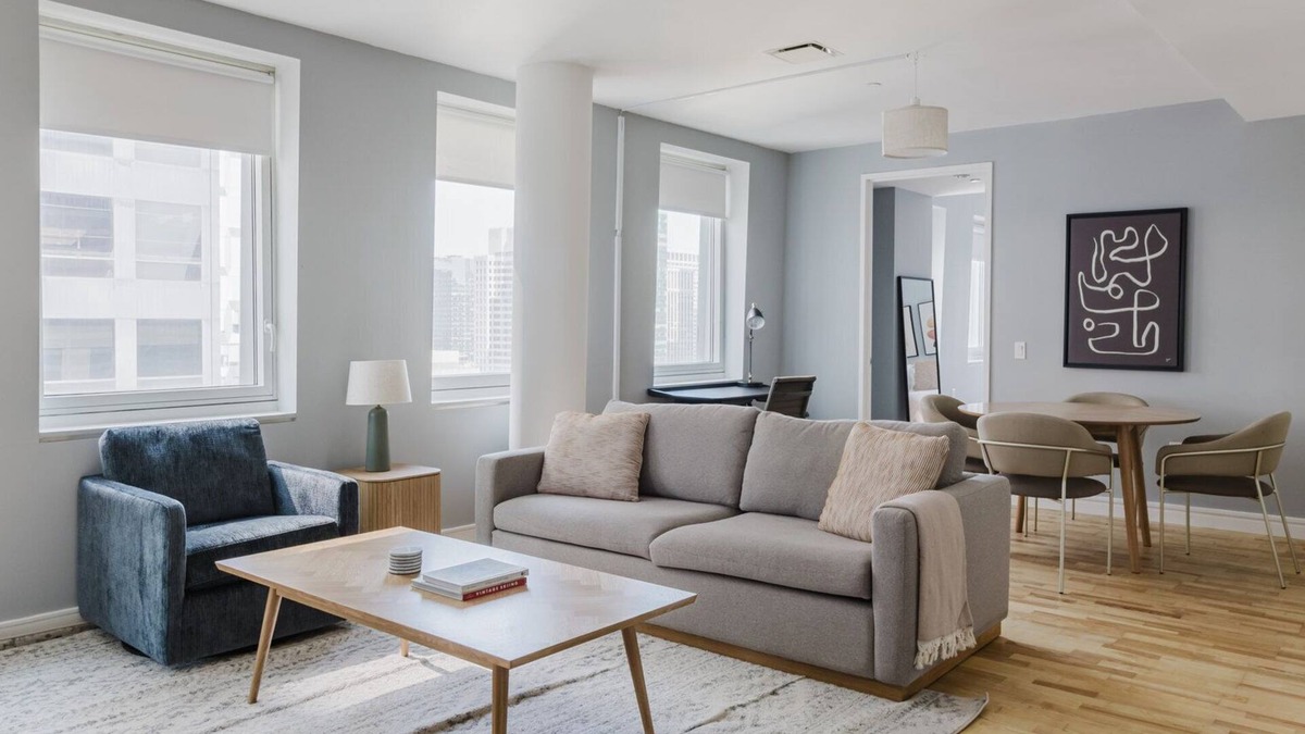 Central New York City Apartment | Lovely Midtown 2BR, Gym, Rooftop, W/D, Doorman, by Blueground