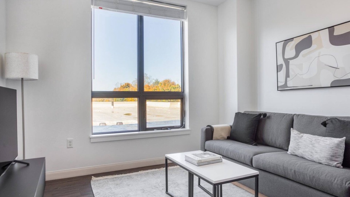 Newtonville Apartment | Lovely Newton 2BR w/W/D & Gym, nr Newtonville T, by Blueground