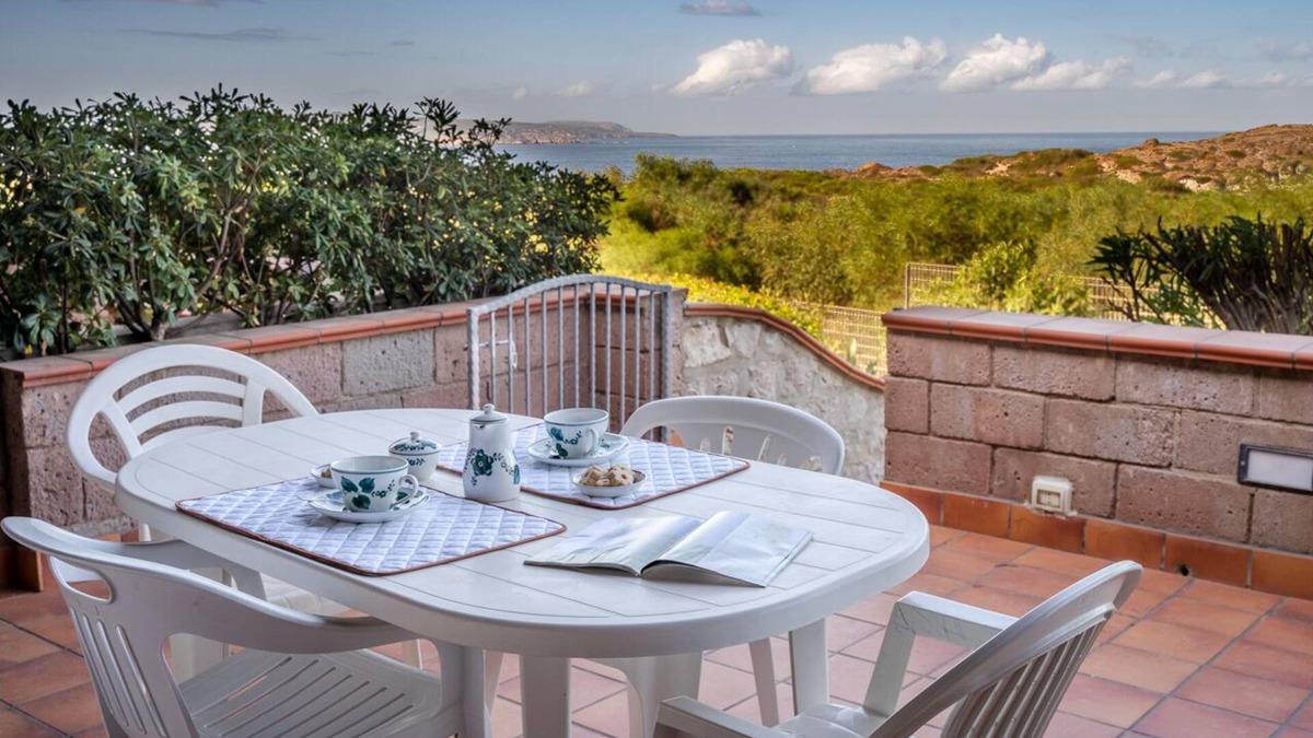 Portoscuso Villa | Lovely townhouse with sea view terrace