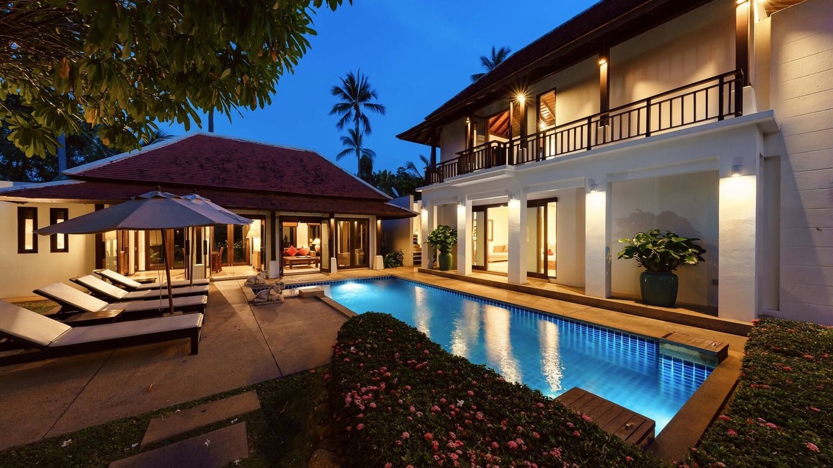Bophut Villa | Lovely villa "Plumeria" with private pool, garden and beach access