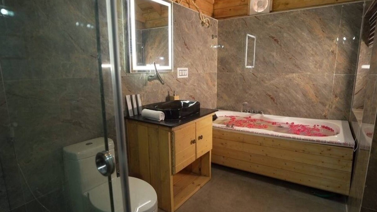 Kukatpalli Cottage | Lovely Wooden Cottage KPHB - A Dreamy Getaway with Nature, Wood, and a Jacuzzi.