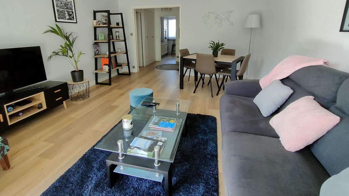 Jules Verne Apartment | Lumineux 63m² Avec Wifi Balcon à Nantes!