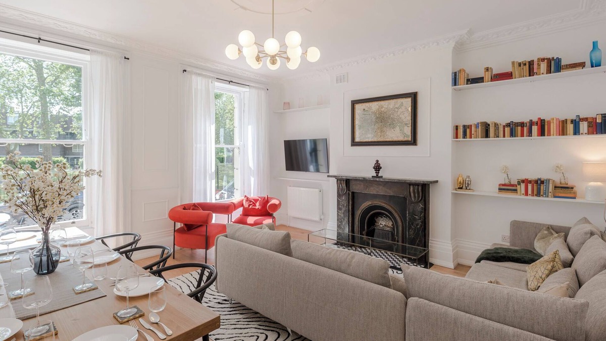 St. Pancras and Somers Town Apartment | Lux and Spacious 4 Bedroom 2 Bathroom apt Camden Town