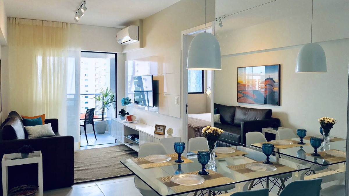 Ponta Verde Apartment | LUX. BEDROOM AND LIVINGROOM. EDF TIME. GREEN POINT